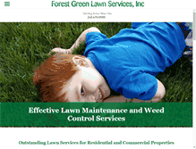 Tablet Screenshot of forestgreenlawnservice.com